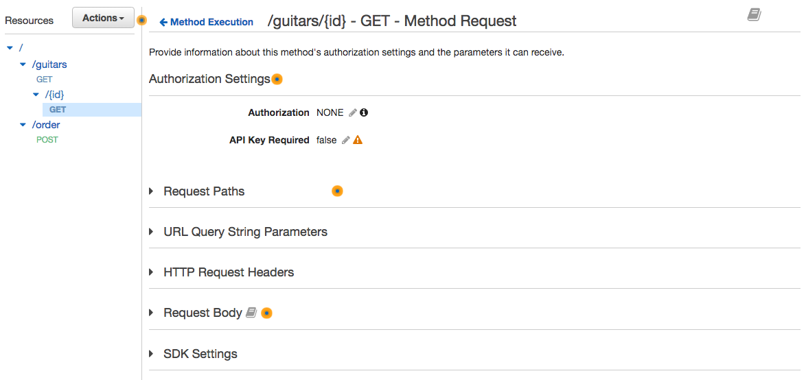 Assign API Key to Method