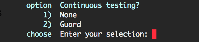 Pick continuous testing