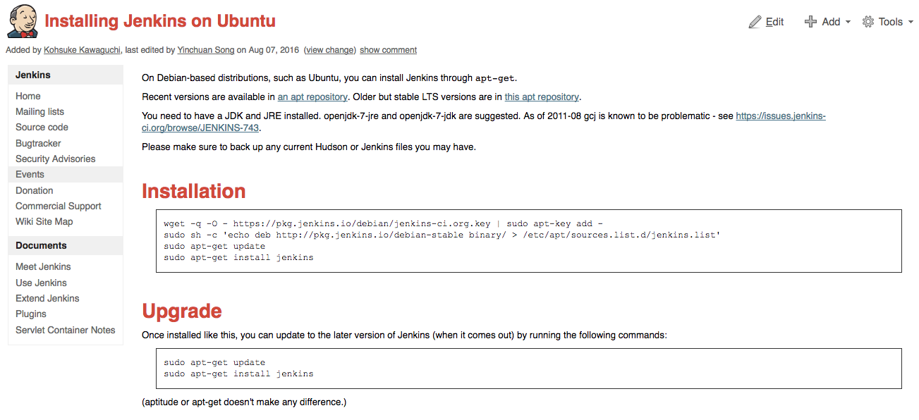 Installing Jenkins on Ubuntu