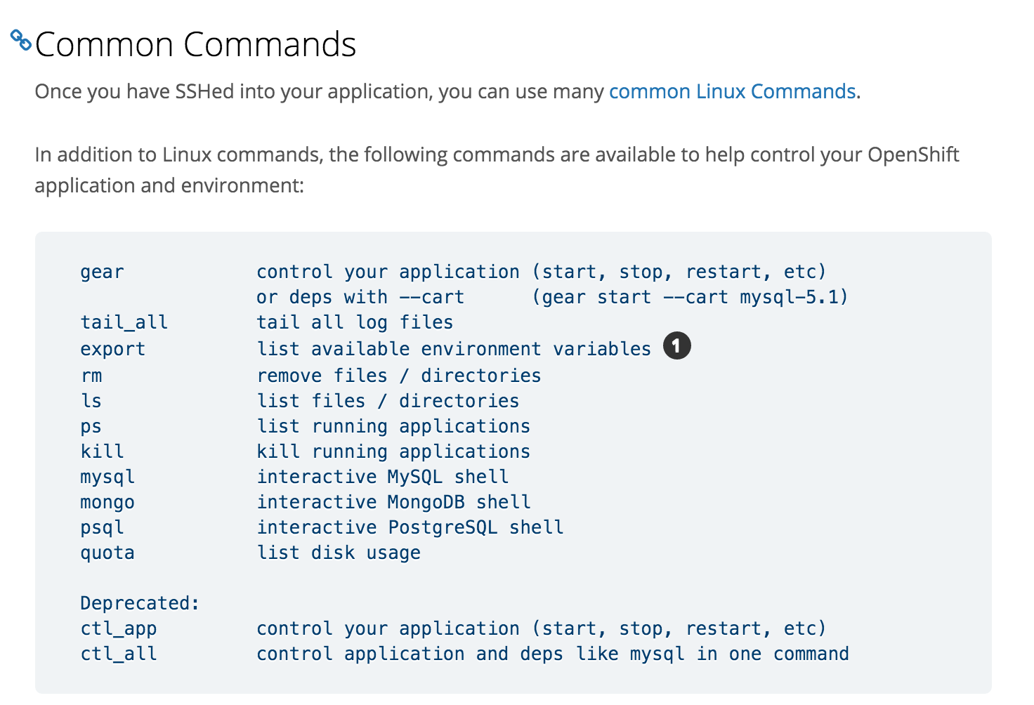 Helpful Openshift SSH Commands