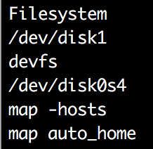 Mounted volumes without SD Card