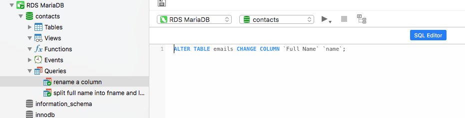 navicat-queries-rename-a-column