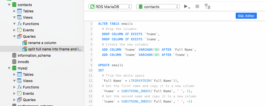 navicat-view-split-full-name-into-fname-lname